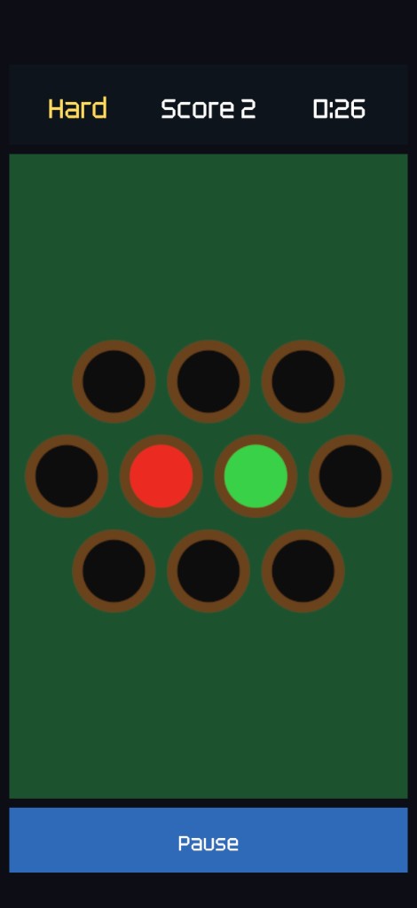 FastClick Hard mode with green and red circles